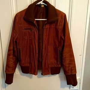 H and M Corduroy Bomber Style Jacket